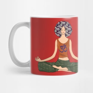 lotus pose Mug